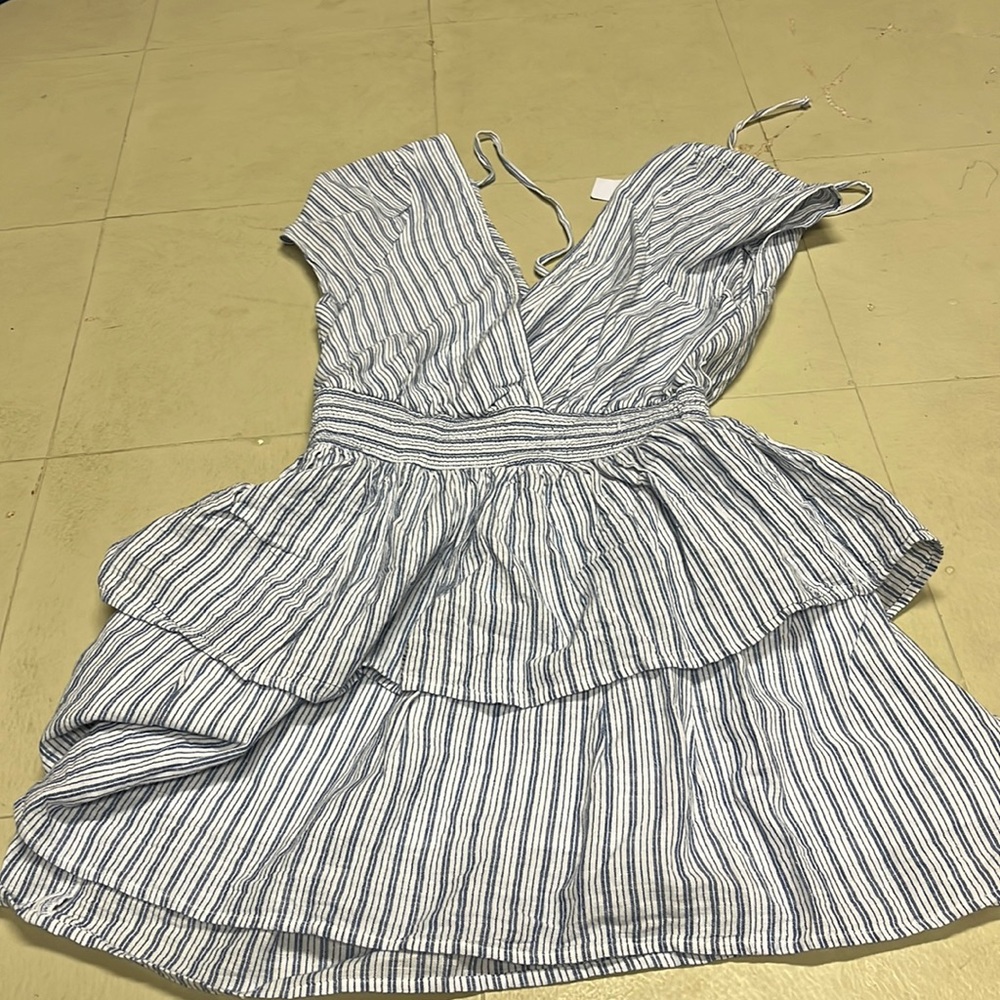 American eagle party wrap dress striped brand new only tried on